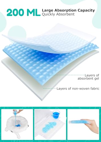 [60 Count] Newnice Disposable Potty Liners for OXO Tot 2-in-1 Go Potty - size: 2 Packs