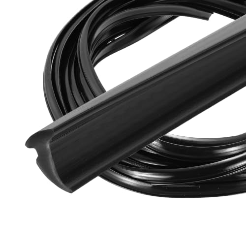 PATIKIL 2Pcs Weather Stripping Door Seal 9/64" Slot, 16.4Ft, Black, PVC - color: Black, size: 9/64" Slot, 16.4Ft