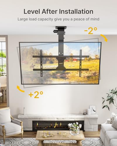 monTEK Motorized Ceiling TV Mount with Remote for 43-86 Inch TVs - size: 43-86 inch