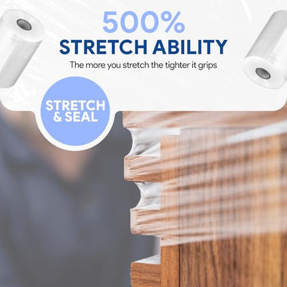 International Plastics Co. 5" Plastic Stretch Film Wrap with Handles - size: 2 Pack, style: 5" Products