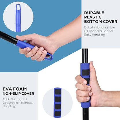 KLEEN HANDLER 2-in-1 Window Squeegee with 60” Extendable Pole