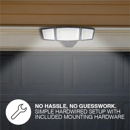 Sylvania 13W Dusk to Dawn Security LED Light, Hardwired, 2000 LMS, Wet Rated, 5000K, Daylight - 1 Pack (66478) - color: Black, style: 13W Dusk to Dawn