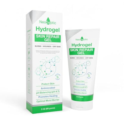 Antiseptic Scar & Wound Care Hydrogel - Repair, Protect Skin and Promote Faster Healing - pH Balanced Pain Relief Wound Gel for Burns and Dry Skin