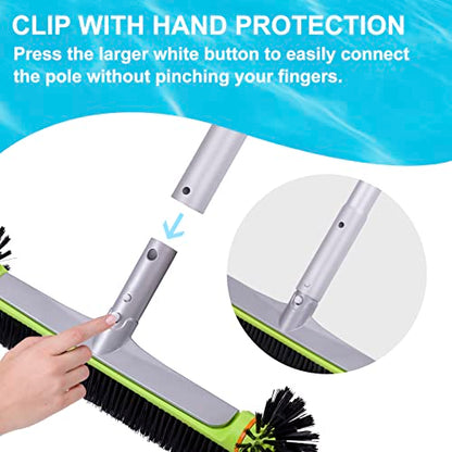 Sepetrel 17.5-Inch Hemispherical Pool Brush Head for All Pool Surfaces - size: 17.5" Hemispherical
