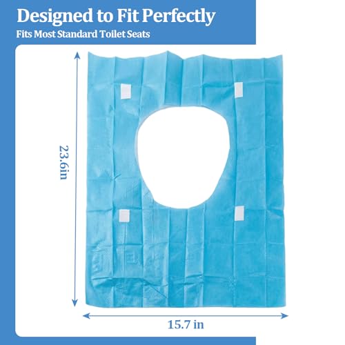 40 Pack Disposable Toilet Seat Covers Toilet Seat Cover for Adults Individually for for Public Restrooms, Travel, Airports, and Hotels (23.6"x15.7") - size: 40 PACK