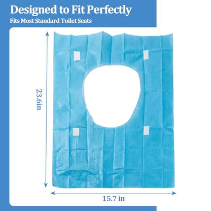 40 Pack Disposable Toilet Seat Covers Toilet Seat Cover for Adults Individually for for Public Restrooms, Travel, Airports, and Hotels (23.6"x15.7") - size: 40 PACK