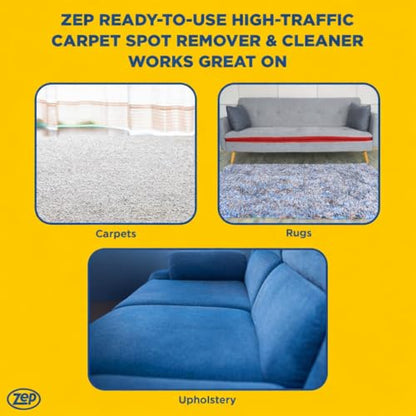Zep High Traffic Carpet Cleaner - 1 Gallon (Case of 2)
