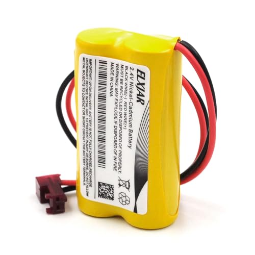 (2-Pack) 2.4V 800mAh Ni-Cd Battery for Lithonia ELB2P401N, ELB0310