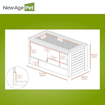New Age Pet® ECOFLEX® 36" Mojave Reptile Enclosure, Medium, Maple - color: Tan, size: Medium