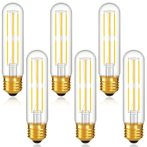 Dimmable E26 T10 LED Bulb Tube Light Bulbs 6W,4000K Neutral White 600LM - color: Neutral White 4000k, size: 5 Inch-6 Count