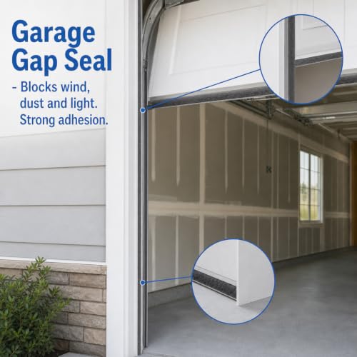 ZOMPAGO Brush Weather Stripping Door Window Seal, 0.9 x 0.4 x 66 FT - size: 2 Packs, 0.9 x 0.4 x 32.8 FT