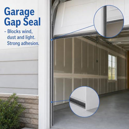 ZOMPAGO Brush Weather Stripping Door Window Seal, 0.9 x 0.4 x 66 FT - size: 2 Packs, 0.9 x 0.4 x 32.8 FT