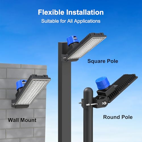 Kekeou 100W Dusk to Dawn LED Flood Light with Remote, 6500K Security Lights - size: 100W-Arm