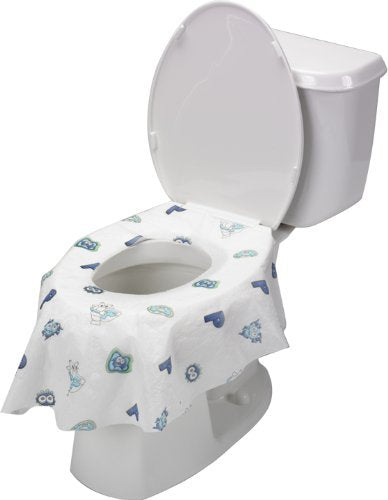 Potty Shields Disposable Toilet Seat Covers, XL Waterproof Sheets, 12 Pack - color: Original, size: 12 Pack