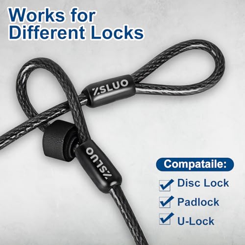 20ft x 3/8" Heavy Duty Cut-Proof Security Cable, Outdoor Equipment - size: 20ft