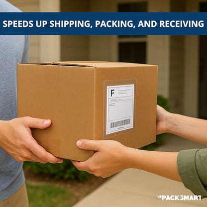 500 Units, 6"x8.5"Clear Packing List Shipping Pouches – Heavy Duty Self-Sealing Adhesive Envelopes, Waterproof & Tear-Proof – Ideal for Labels, Invoices & Documents - size: 6"x8.5" | 500 Units