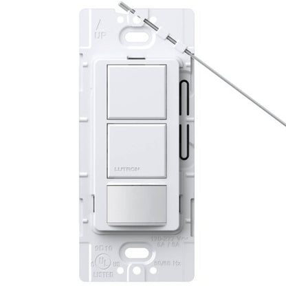 Lutron MS-OPS6-DDV-WH Maestro 6-Amp Single Pole Dual Circuit Occupancy Sensing Switch, White - color: White