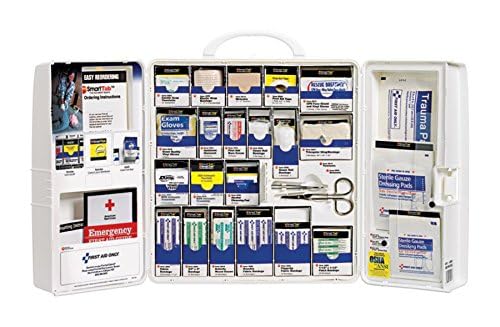 First Aid Only 1001-FAE-0103 Large SmartCompliance First Aid Kit, 209 Pieces, OSHA Compliant, Plastic Case