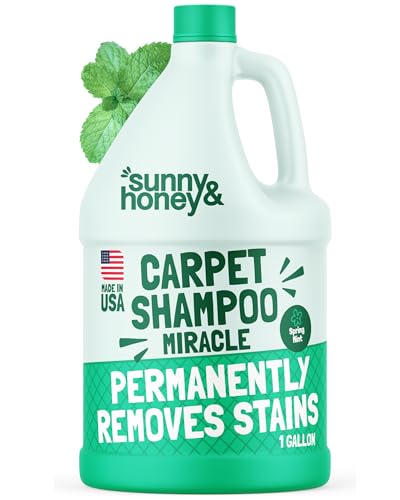 Sunny & Honey Carpet Cleaner Shampoo Solution for Machines, 1 Gal Mint - size: 128 Fl Oz (Pack of 1)