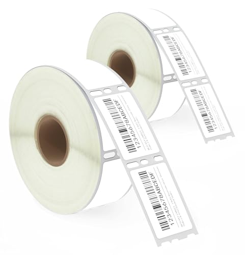 BETCKEY - Replace for DYMO 30347 (1" x 1-1/2") Book Spine Labels [2 Rolls] - color: 02-rolls (1500 Labels)