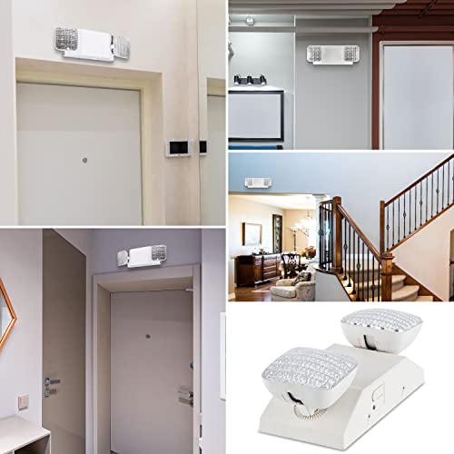 LED Emergency Exit Light Battery Backup, Fire Resistant Emergency Exit Sign - size: 4 PACK