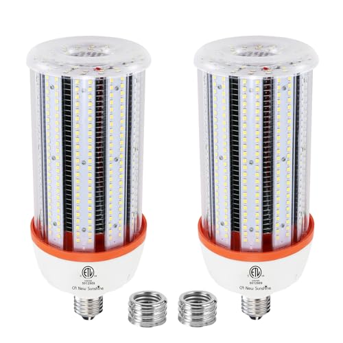 1200W Equivalent Led Corn light bulbs,18000 Lumen LED Corn Bulb 120W 5000K Daylight White Lamp,E26/E39 Medium Mogul Base,2-Pack Large Area Lights For Outdoor Indoor Warehouse Garage High Bay Lighting