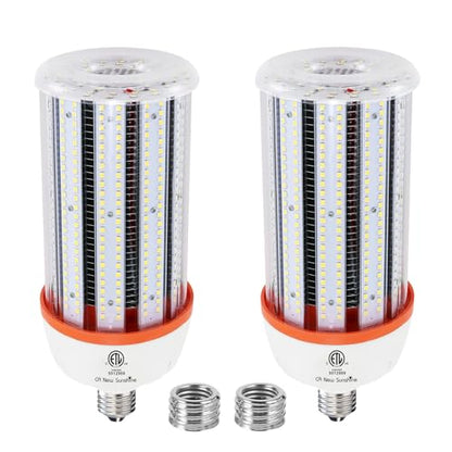 1200W Equivalent Led Corn light bulbs,18000 Lumen LED Corn Bulb 120W 5000K Daylight White Lamp,E26/E39 Medium Mogul Base,2-Pack Large Area Lights For Outdoor Indoor Warehouse Garage High Bay Lighting