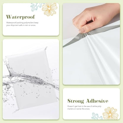 Fuxury Large Poly Mailers 19x24" 1500 Pcs,Shipping Bags for Clothes,White - color: White, size: 19x24" 1500pcs