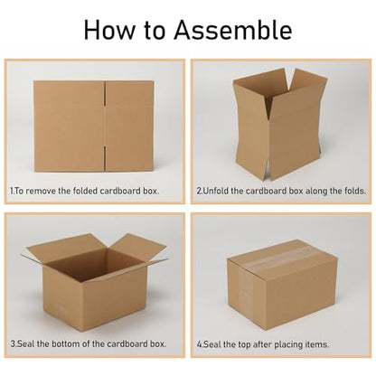 CRUGLA 40 Packs 7x5x4 Shipping Boxes, Brown Mailing Boxes - size: 7x5x4 Inch