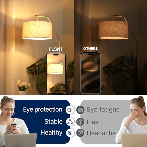 FLSNT 60W Equivalent Dimmable A19 LED Light Bulbs, Efficient 7W, 800Lumens, 2700K Soft White, CRI82, E26 Standard Base, 15000 Hours, LED Filament Light Bulbs, Clear Glass, 4 Pack - color: 60w Soft White, size: 4 Count (Pack of 1)