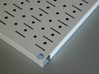 Wall Control Metal Pegboard Utility Tool Storage Kit with Black Pegboard and White Accessories - color: Black Pegboard with White Accessories