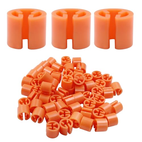 Clothes Hanger Marker Blank Clothing Tag Buckle, Orange - color: Orange