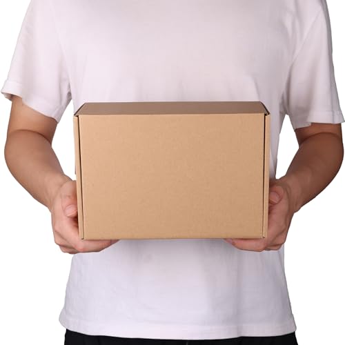 9x6x4 inch Cardboard Shipping Boxes, Set of 6 Gift Boxes, Brown - color: Brown, size: 9x6x4 inch 6 Pack
