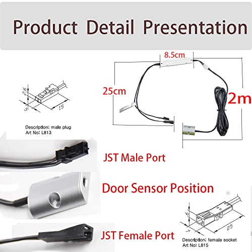 VST Single Door IR Sensor Switch for LED Lights, Silver(DC 12/24V 3A) - color: Silver