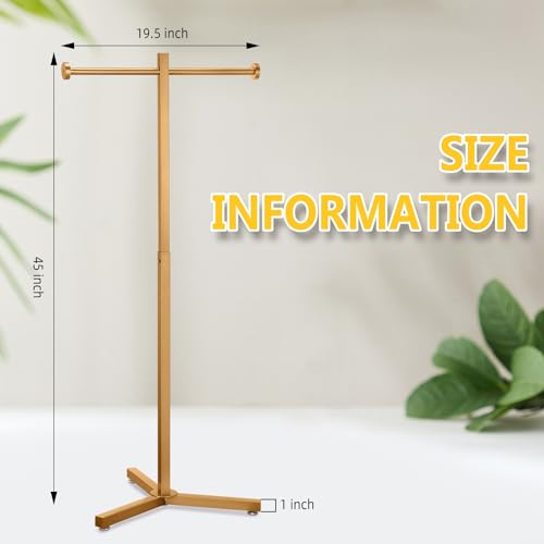 Blulu 45'' Adjustable Shopping Bag Rack Heavy Duty Bag Stand, 1 Pcs, Gold - color: Gold