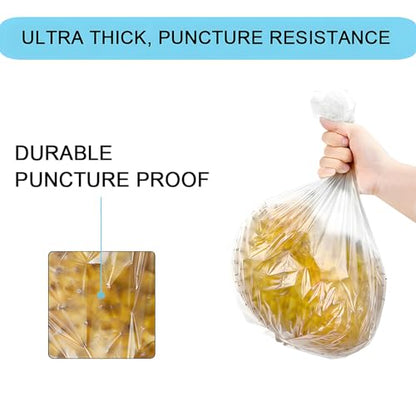 2 Gallon Small Plastic Trash Bags, 7.5 Liters Wastebasket Liners 100 Count - style: Trash bags
