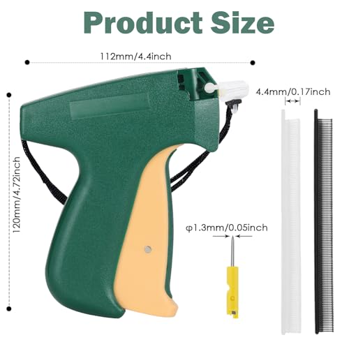 Fine Stitch, Mini Stitch Gun for Clothes,Stitch Quick Clothing Fixer Sewing Quilting Hemming Quick Stitch Tagginn Gun Kits with 2 Needles, 2000 Black & 2000 White 4.4mm Fastener