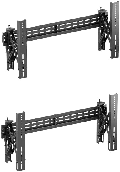 Mount Plus POP-48T 2x1 2 Packs Pop Out Video Wall Mount System for 37 to 70" TVs | TV Menu Board | Max VESA 600x400 | Commercial Grade 154 Lbs | Anti-Theft Protection | Full Extension to 8.7" (2 x 1) - size: 2x2