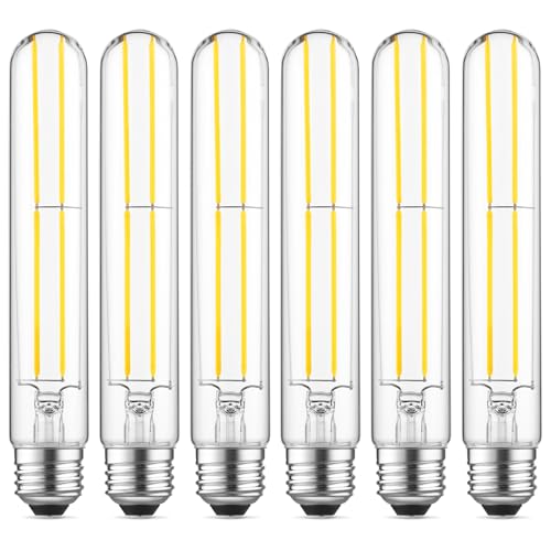 7.3" T10 Tubular LED Light Bulb, 60W Eq, Dimmable, Daylight 5000K, 6-Pack - color: Daylight, size: 7.3 Inch- 6 Count