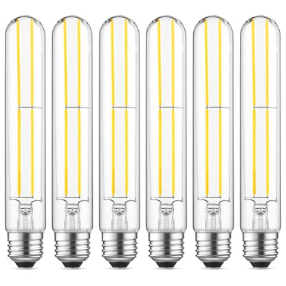 7.3" T10 Tubular LED Light Bulb, 60W Eq, Dimmable, Daylight 5000K, 6-Pack - color: Daylight, size: 7.3 Inch- 6 Count