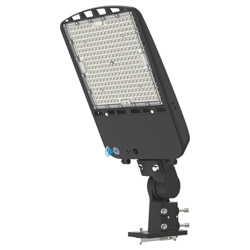 200W LED Parking Lot Light - UL Listed Arm & Slip Fitter 3 in 1 LED Shoebox Light - 45,000LM 5000K Parking Lot Lights with Dusk to Dawn Photocell, Commercial for Yard (With Photocell 1P, 200, Watts) - size: With Photocell 1P