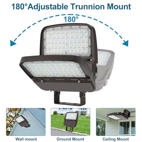 LED Parking Lot Light 150W/100W/75W Adjustable with Dusk to Dawn