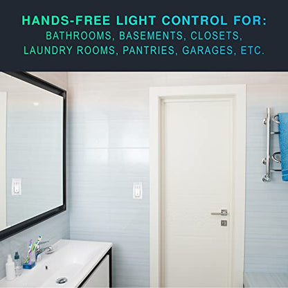 Motion Sensor Light Switch, 4 Pack, White