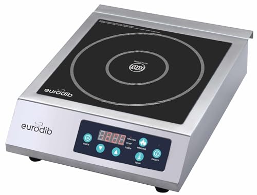 eurodib Commercial Induction Cooktop, 1800W Single Burner, Touch C – CI1800