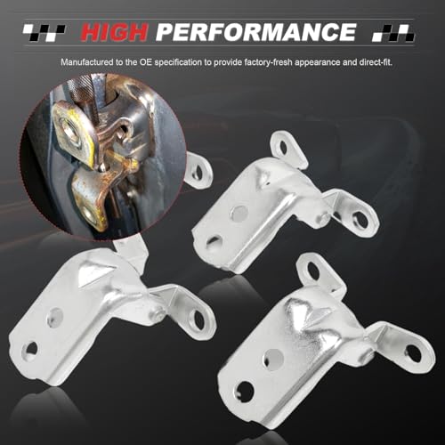 4-Pack Car Door Hinge Kit (Front Upper & Lower)