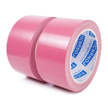 2-Pack 2 in 22 Yds Pink Duct Tape, Strong & No Residue - color: Pink