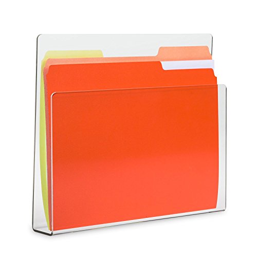 SOURCE ONE Deluxe Clear Acrylic File Chart Holder Wall Mount - size: 1-Pack Compact