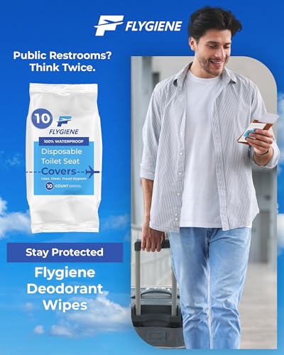 Disposable Toilet Seat Covers for Travel – Waterproof, Tear-Resistant XL Toilet Liners with 2 Layers of Protection – Individually Wrapped Travel Size Toiletries - 100 Count (10 Packs of 10) - size: 100 Count (10 Packs of 10)