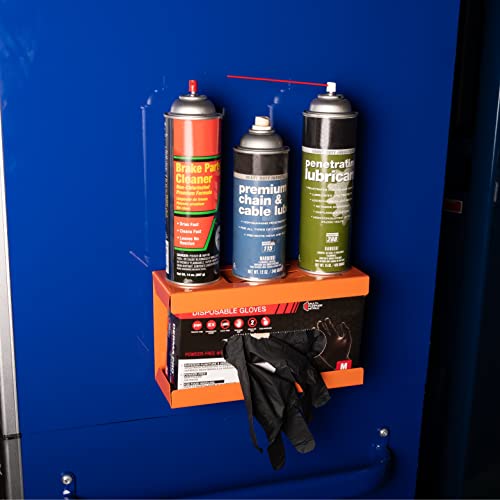 OEMTOOLS 23126 Orange Magnetic Glove Dispenser, Disposable Gloves Box Holder, Magnetic Glove Box Holder for Wall Mount - color: Orange