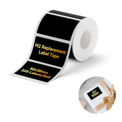 NIIMBOT M2/M3 Thermal Transfer Labels 1.97" x 1.18" (50x30mm) Black - size: 50*30MM black